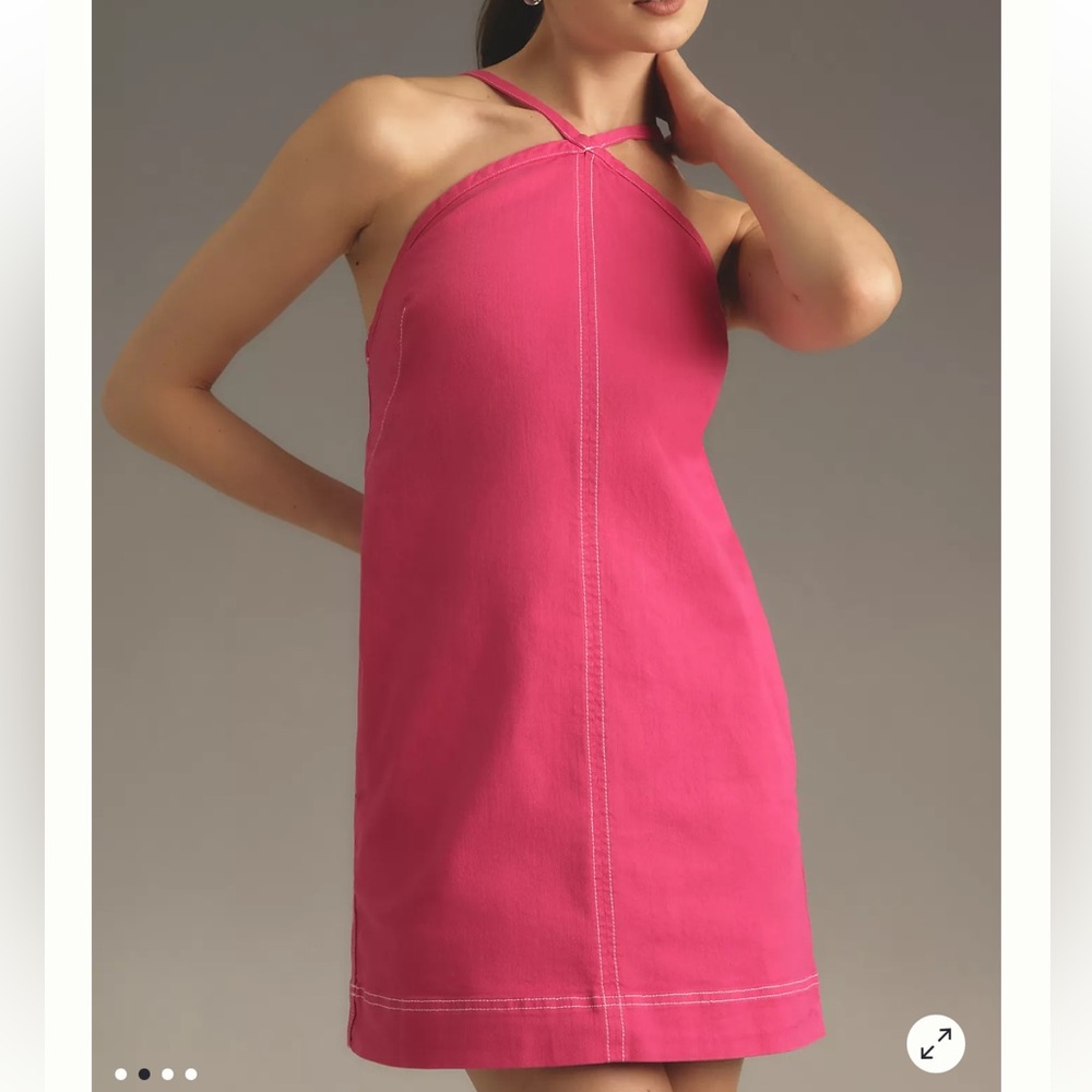 Pilcro The Judie Halter Denim Swing Dress - Picture 2 of 5